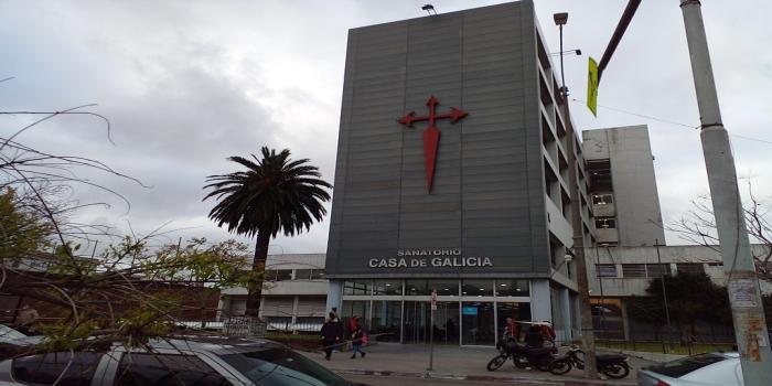 Fachada del sanatorio de Casa de Galicia